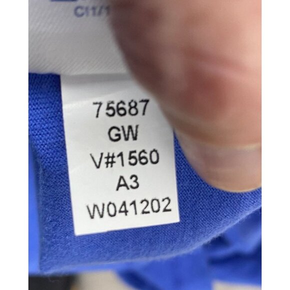 Lands' End Men's Polo Shirt Small Blue Cotton Gorpcore - Picture 8 of 9